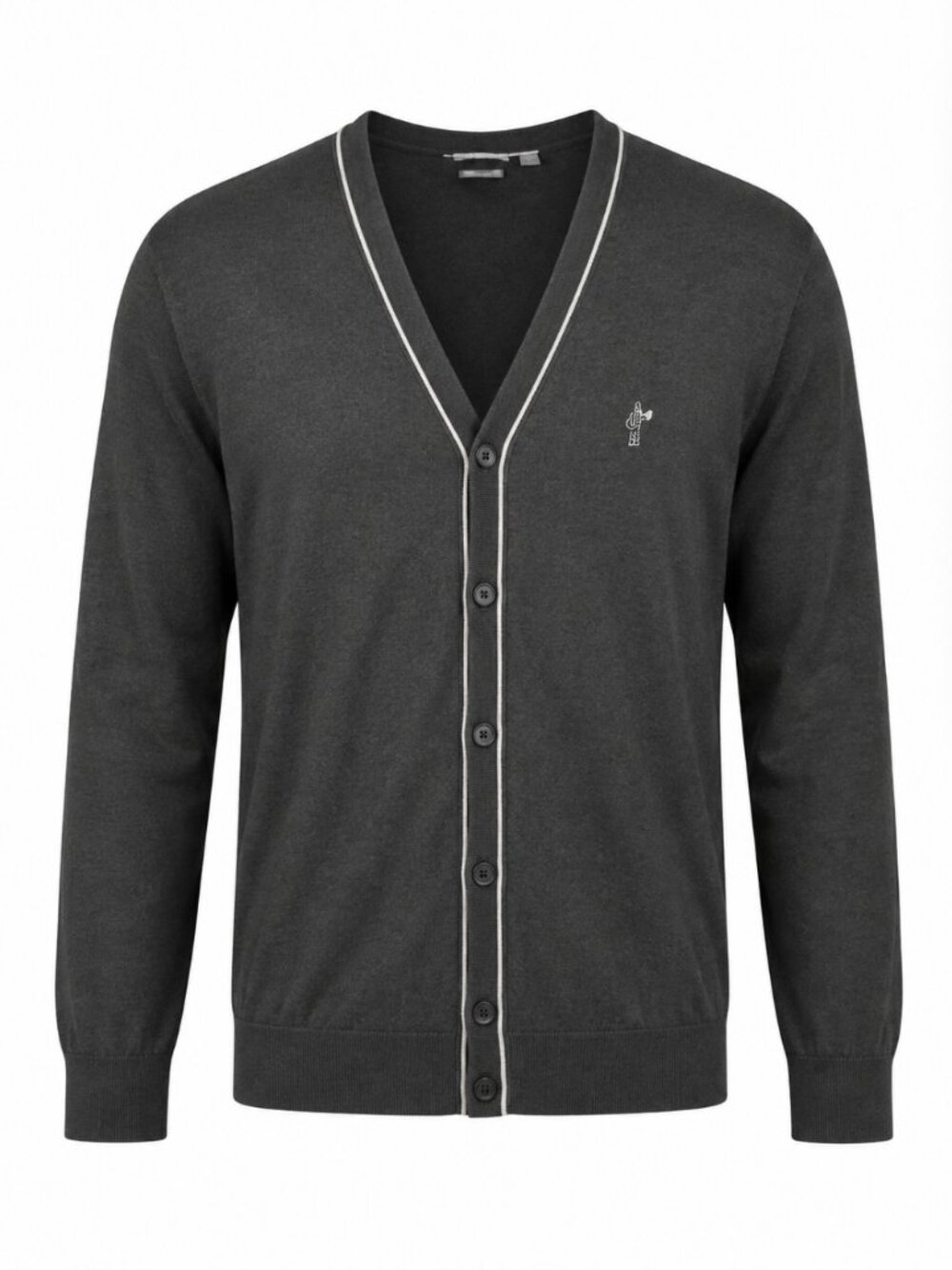 Ashworth Charcoal Pima Cotton Golf Cardigan Men’s L
